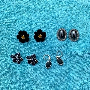 4 pairs costume jewelry